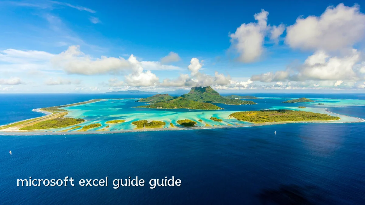 microsoft excel guide guide