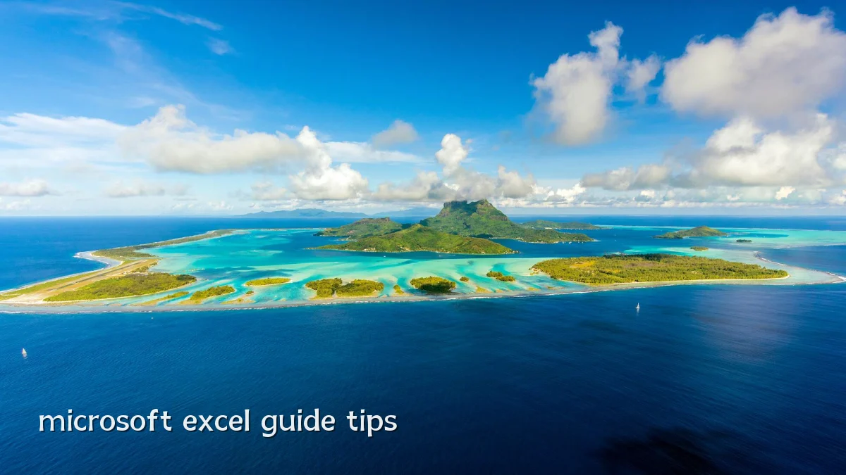 microsoft excel guide tips