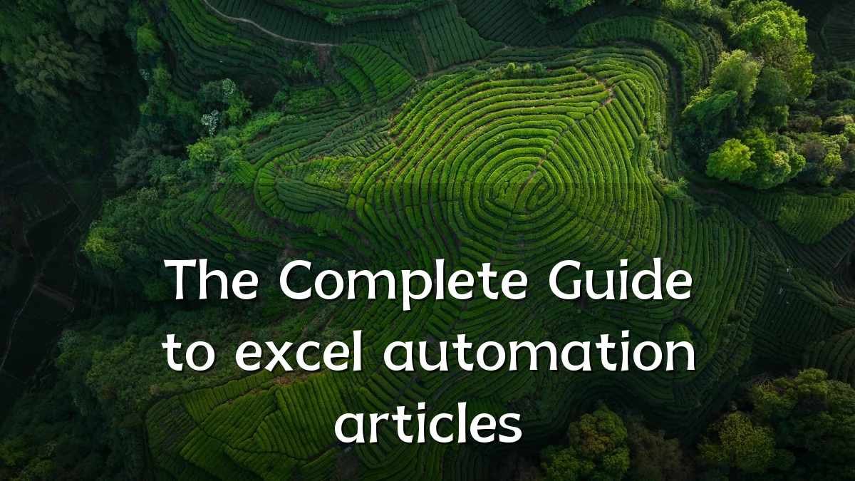 The Complete Guide to excel automation articles