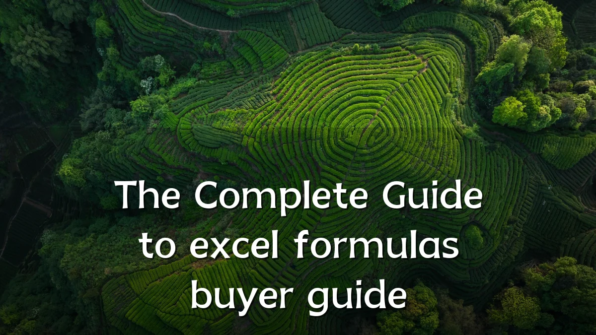 The Complete Guide to excel formulas buyer guide