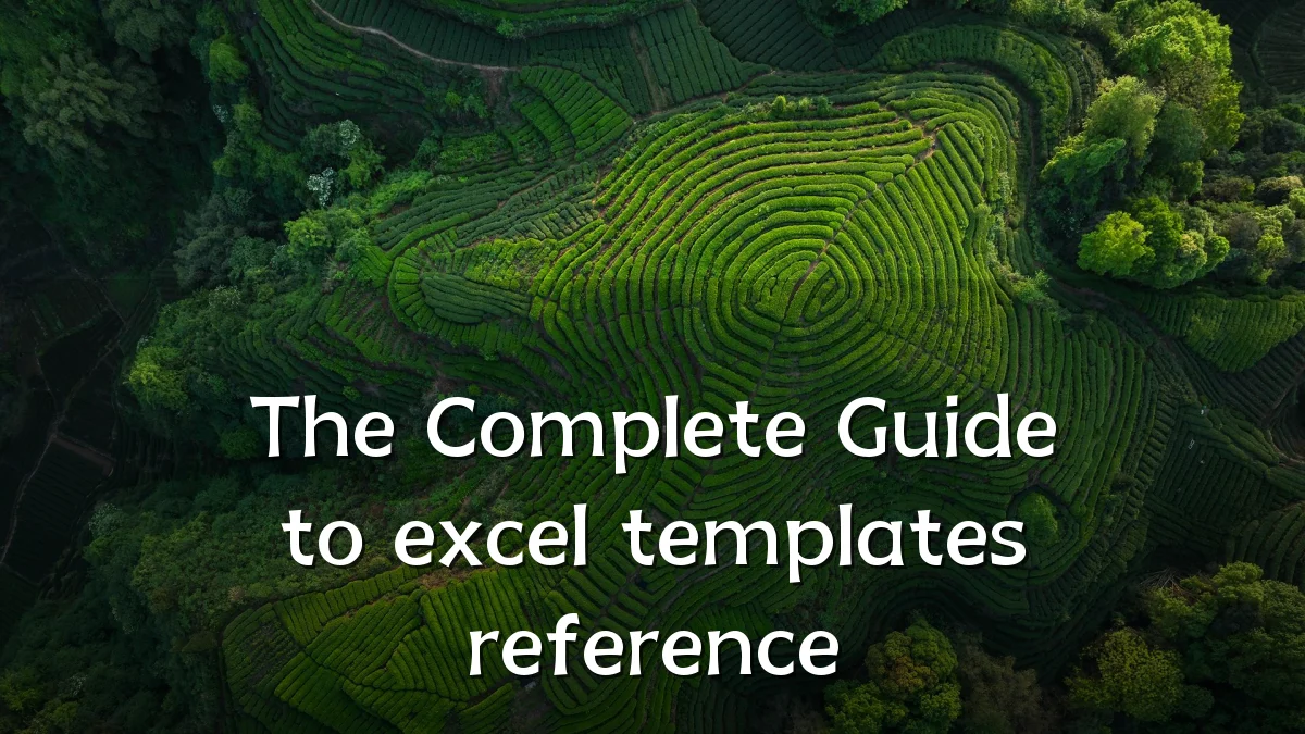 The Complete Guide to excel templates reference