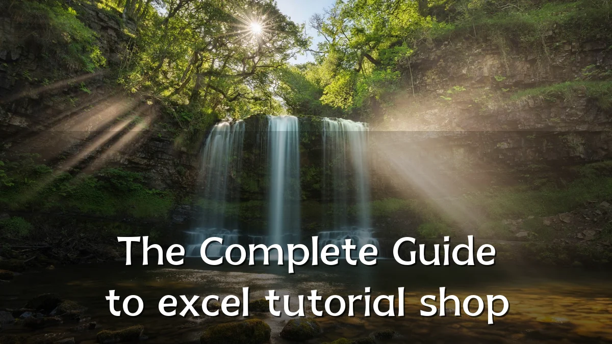The Complete Guide to excel tutorial shop