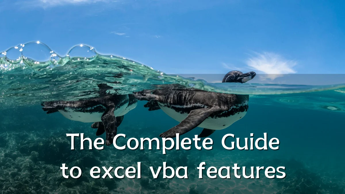 The Complete Guide to excel vba features