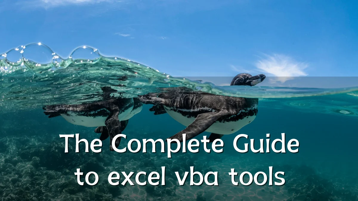 The Complete Guide to excel vba tools