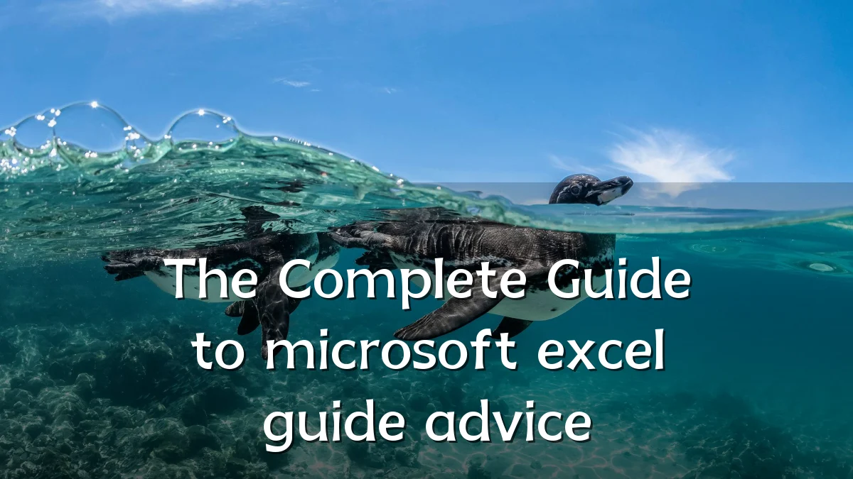 The Complete Guide to microsoft excel guide advice