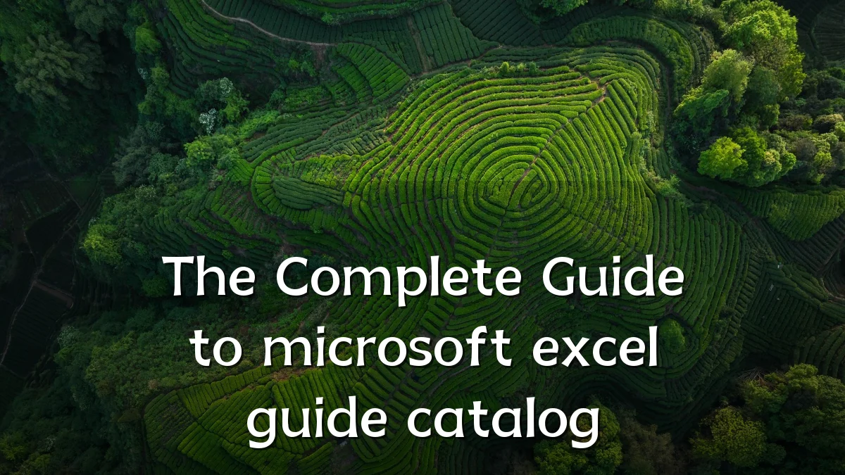 The Complete Guide to microsoft excel guide catalog