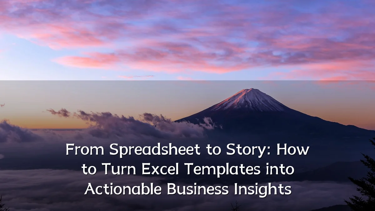 From Spreadsheet to Story: How to Turn Excel Templates into Actionable Business Insights