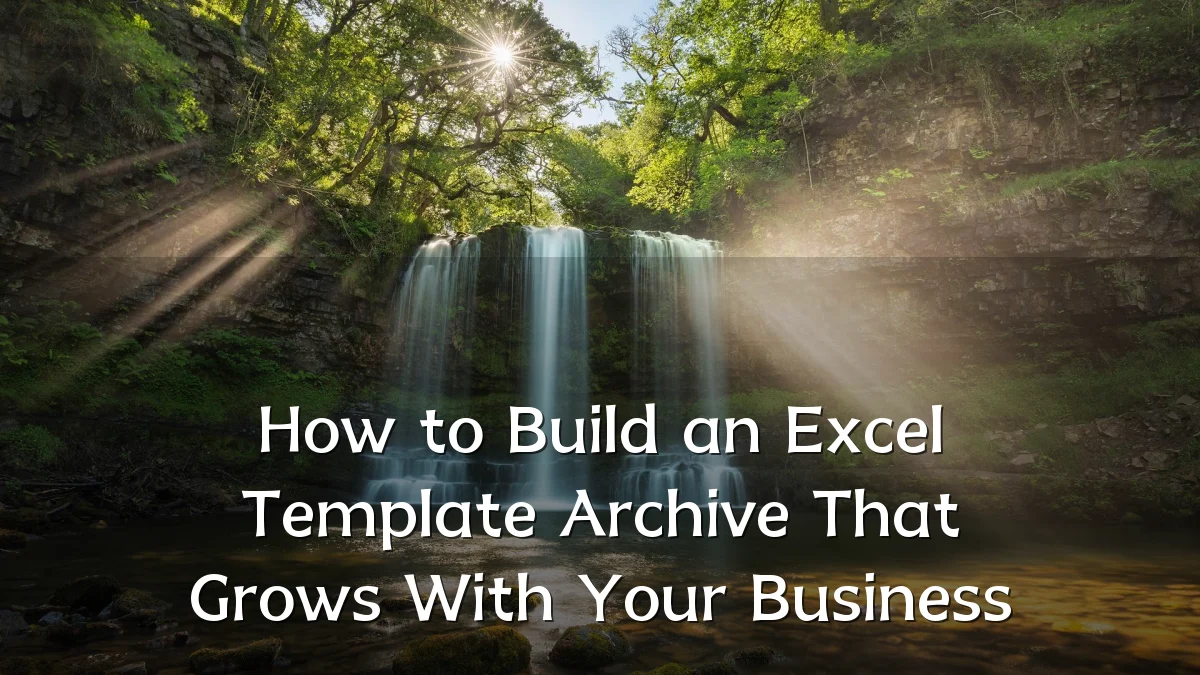 How to Build an Excel Template Archive That Grows With Your Business
