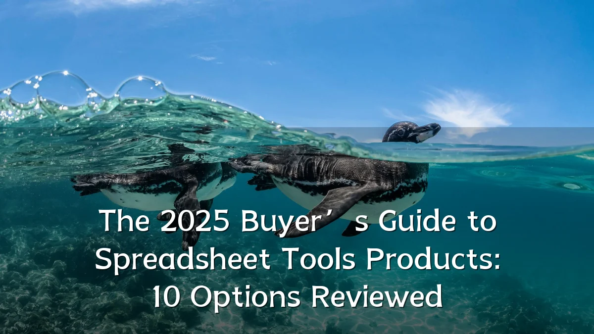 The 2025 Buyer’s Guide to Spreadsheet Tools Products: 10 Options Reviewed